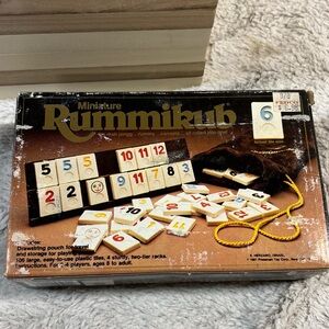 NIB Miniature Rummikub 1981 Pressman Travel Size Tile Game 100% Complete Vintage